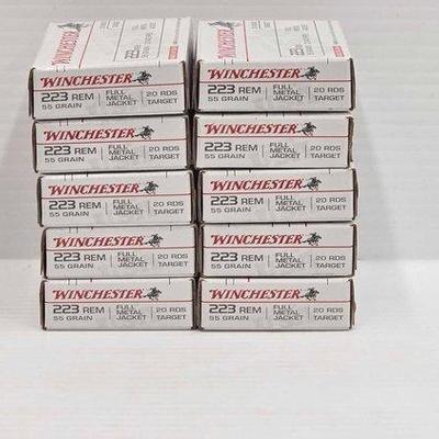 #650 • NEW!!! (10) Winchester 223REM 20rds
