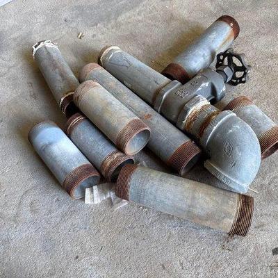 Sale Photo Thumbnail #369: #13014 • 9 Pieces of Threaded 2” Galvanized Steel Piping
