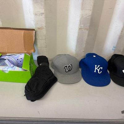 #5514 • Crocs, Hats, Socks
