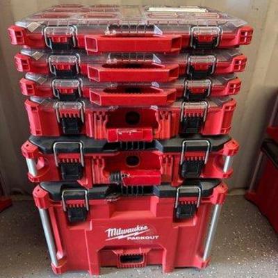 Sale Photo Thumbnail #229: #5008 • Milwaukee Packout Toolboxes
