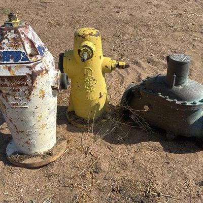 Sale Photo Thumbnail #289: #11002 • 2 Fire Hydrants and Brass Rockwell Compound Meter
