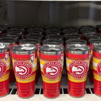 Sale Photo Thumbnail #213: #4548 • NEW!!! 40 NBA Atlanta Hawks Basketball Stainless Steel Tumblers by Tervis
