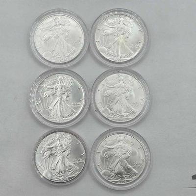 Sale Photo Thumbnail #70: #1254 • (4) .999 Fine Silver 1oz American Silver Eagle Coin
