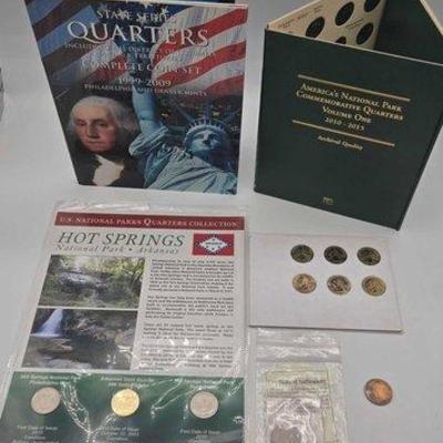 Sale Photo Thumbnail #84: #1508 • (4) Quarter Coin Sets & (2) Loose Quarters
