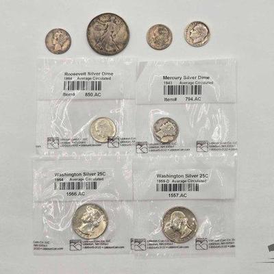 Sale Photo Thumbnail #79: #1400 • (8) 90% Silver Coins
