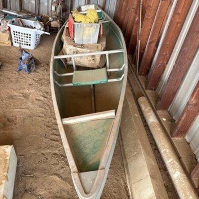 Sale Photo Thumbnail #312: #12026 • Coleman Scanoe Row Boat with Life Jackets
