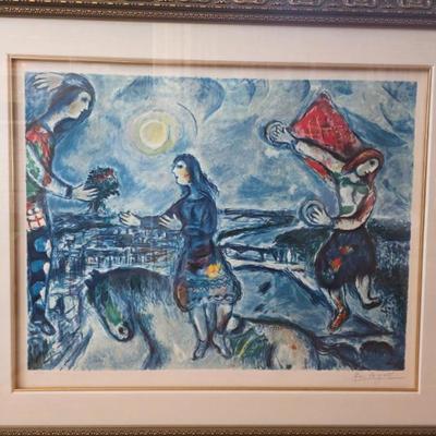 Marc Chagall: "Lovers Over Paris"