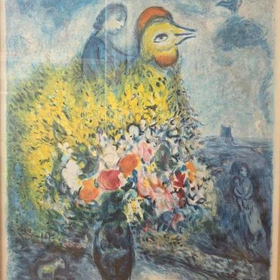 Marc Chagall: "Le Coq Avec Jaune"
