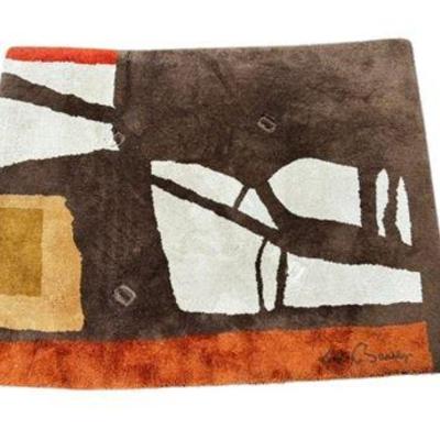 Lot 005-051   
Wolf Bauer Designer, Hooked Rug