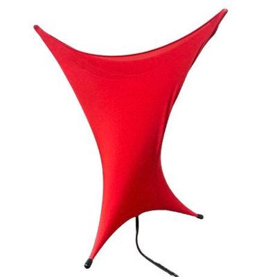Lot 074  
Christian Dufay Style Red Fabric Table Lamp