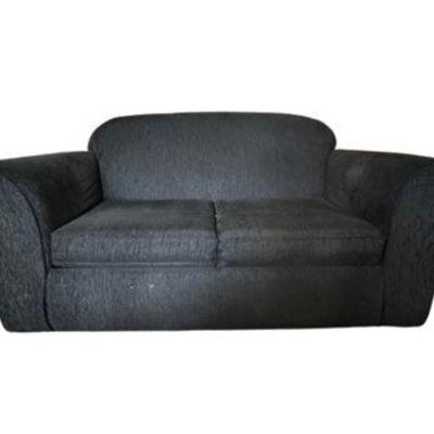 Lot 404  
Contemporary Black Loveseat
