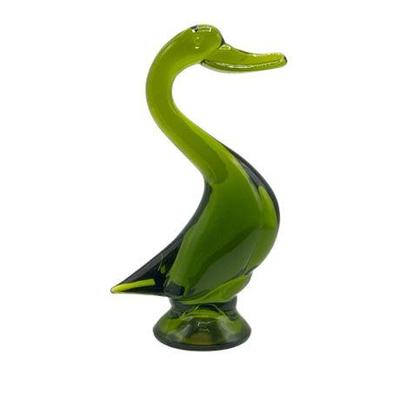 Lot 020   
Viking Green Glass Duck