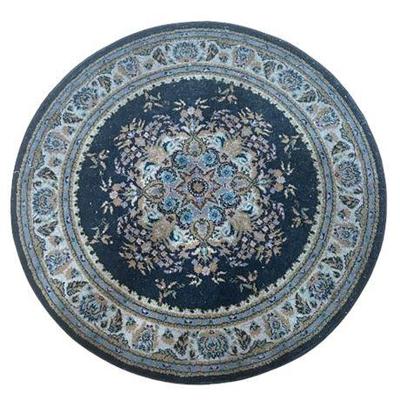 Lot 013-350   
Moren Oriental Rugs, Wilton Type Carpets, Round Blue Patterned Rug