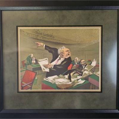 Lot 026  
William Gropper (1897-1977), "Social Realist, The Senator"