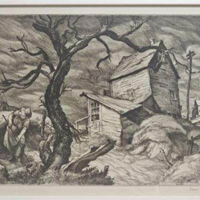 Lot 102  
Sam Thal (1903-1964), "Jerome's House, Buzzard's Bay" Etching Ed. 25,
