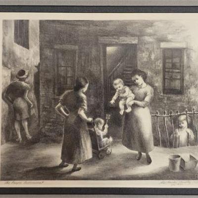 Lot 068   
Alice Harold Murphy (1896-1966), "The Proper Environment", Pencil-Signed/Titled