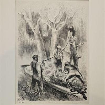 Lot 053   
Hyman Warsager (1909-1974), "The Surgeons" Lithograph, Signed