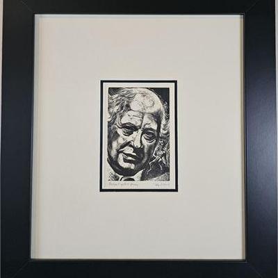 Lot 010   
Lynd Ward (1905-1985), "Portrait of Art Young" Lithograph, Pencil-Signed
