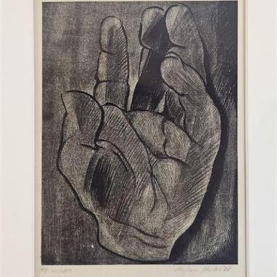 Lot 125   
Stefan Hirsch (1899-1964),1938 Untitled, Lithograph, Signed
