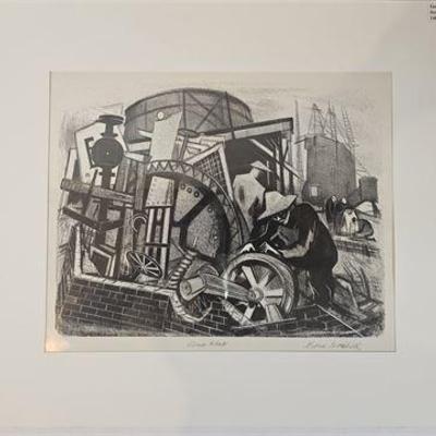 Lot 061   
Boris Gorelick (1911-1984) "Scrap Heap", 1937, Lithograph Ed. 25, Signed