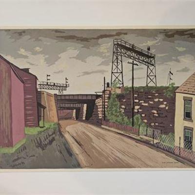 Lot 062   
Max Arthur Cohn (1903-1998) "Road to Easton" 1942, Serigraph