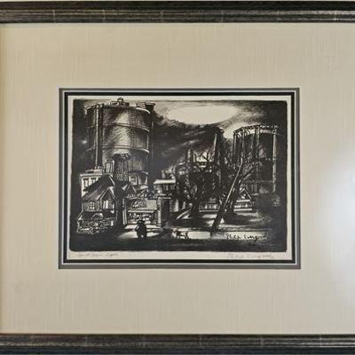 Lot 011  
Philip Evergood (1901-1973), "Small Town Lights", Signed