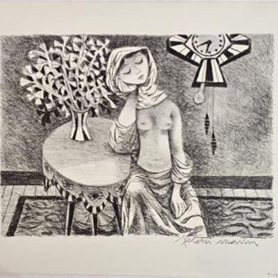 Lot 176   
Fletcher Martin (1904-1979), "Twenty To Seven" Original Lithograph, Signed