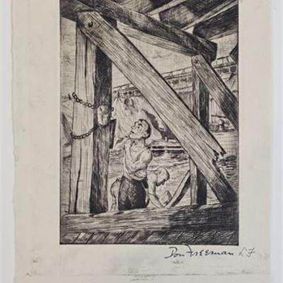 Lot 175   
Don Freeman (1908-1978), Lithograph, Unframed