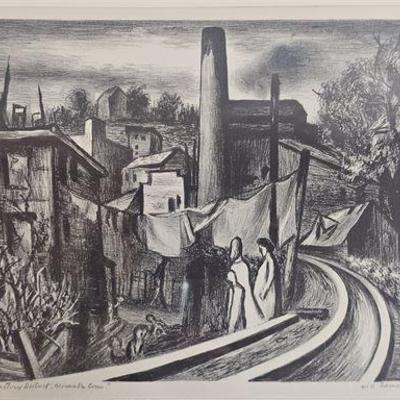 Lot 070   
Will Barnet (1911-2012), "Factory District, Norwalk, Conn." 1936 Litho. Ed. 50