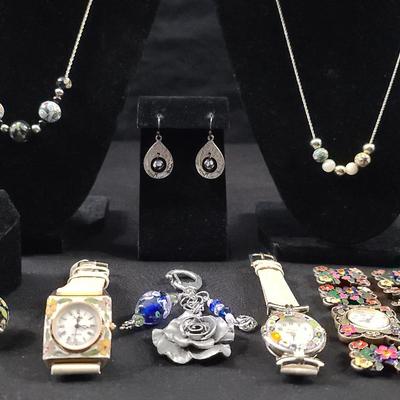 14K Necklaces with Other Cloisonne Jewelry and Watches