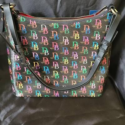 New Dooney & Bourke Multicolor Logo Style Purse