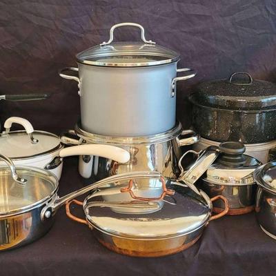 Extensive Cookware Collection Featuring Basic Essentials, Chef's Pride & More