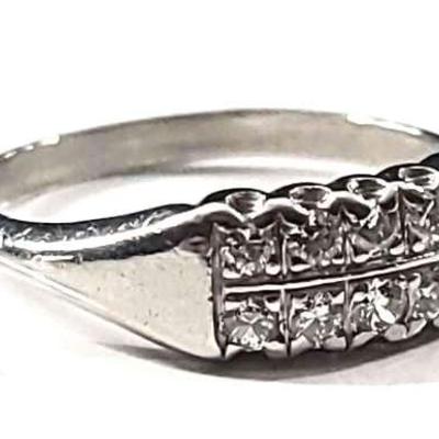 Platinum Diamond Ring Size 6