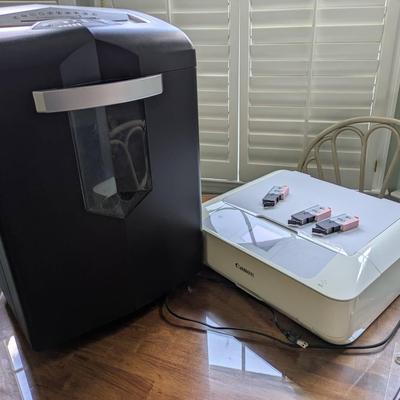 Canon Inkjet Printer & Ativa Shredder 