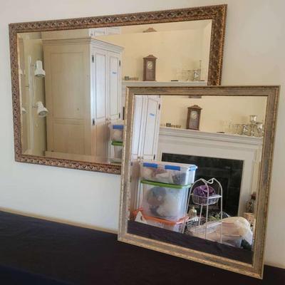 Pair of Decorative Framed Mirrors