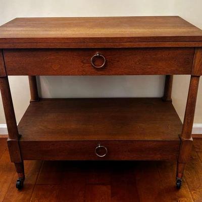 Mid-Century Heritage-Henredon Expendable Rolling Buffet Server