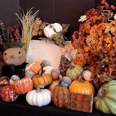 Fall Collection Featuring Pumpkins, Florals & Accents