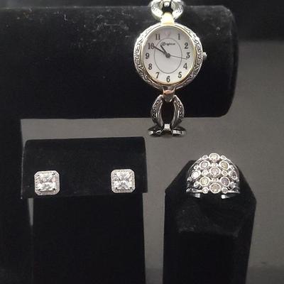 Brighton Alta Watch With Earrings And Ring Size 9