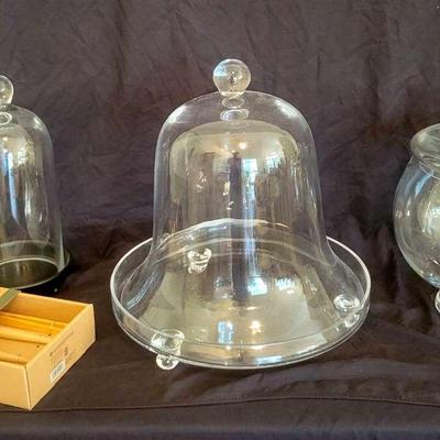 Glass Cloches, Apothecary Jar & Smith & Hawken Terrarium Tool Set