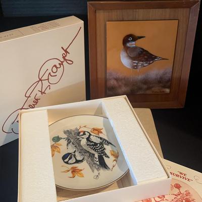 Bird Art - Woodpecker Plate By Gunther Granger And Sandpiper Art