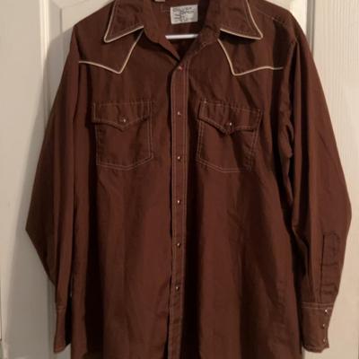 Yeehaw! Vintage Men’s Western Button Down Shirt
