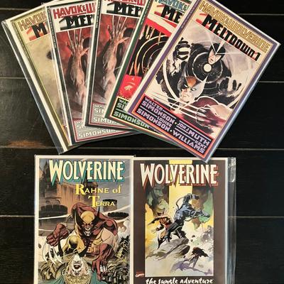Wolverine Rahne of Terra, Havok / Wolverine, Wolverine Jungle Adventure Comic Books