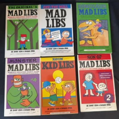 Mad Libs Books, Set Of 6 - NEW!  Never been used.