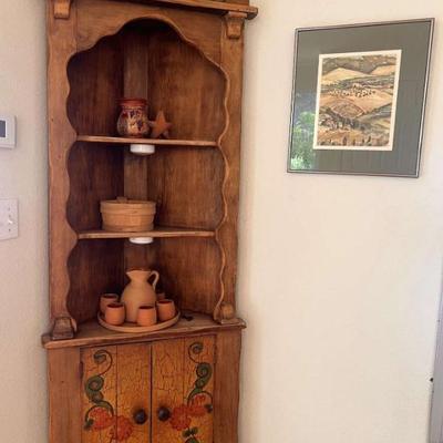 Jh106 wood corner cabinet