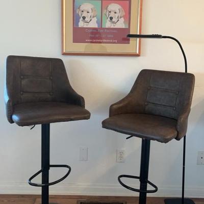 Jh132 faux leather barstools