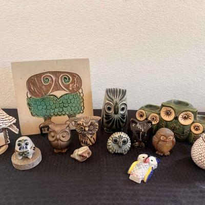 Jh112 bennington potters grumpy owl tile and more