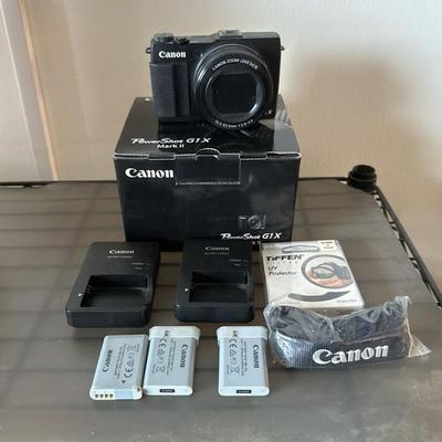 Canon PowerShot G1 X Mark II Camera with Original Box and Accessories