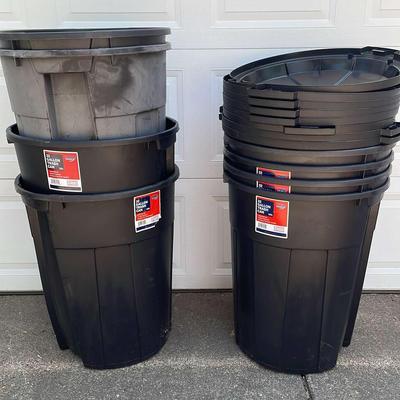 32 Gallon Trash Cans With Lids