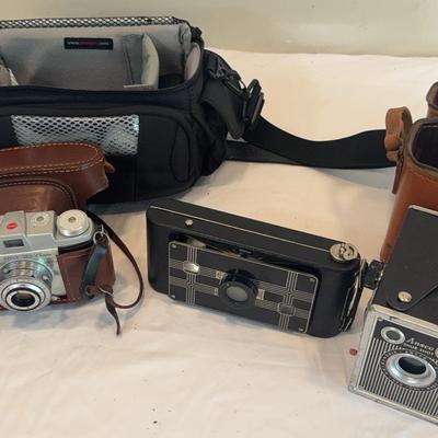 Vintage Camera Collection - Kodak, Lumix, Ansco 