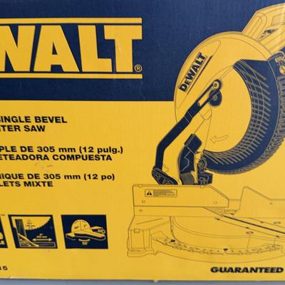 DeWalt 12” Single Bevel Compound Miter Saw 
